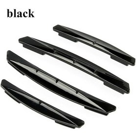 Resim Siyah 4 Adet/paket Araba Anti-çarpışma Şerit Araba Kapı Emniyeti Koruyucu Kapı Kenar Trim Koruma Şekillendirici Kalıplama Anti-scratch Etiket Zpg 