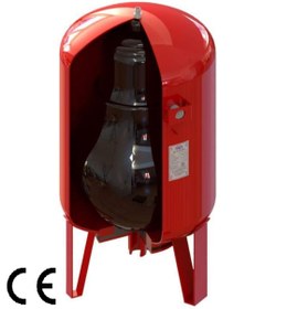 Resim HEX 300 Lt Dik Ayaklı Manometreli Hidrofor Genleşme Tankı-10 Bar 