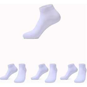 Resim 3Lü Erkek Pamuklu Penye Kısa Patik Çorap 