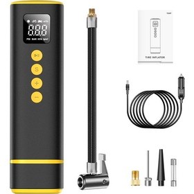 Resim Araba Lastiği Hava Pompası Mini Hava Kompresörü Taşınabilir 1 Adet 