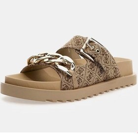 Resim Guess Fatema2 Terlik Fl6ft2fal03 Bej/kahverengi Bej - Kahverengi 
