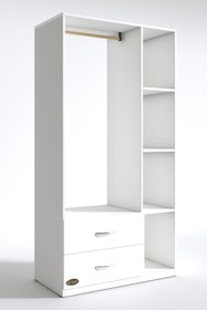 Resim Kenzlife Giysi Dolabı Hülagü 175*90*40 Byz Gardırop 2 Çekmeceli 