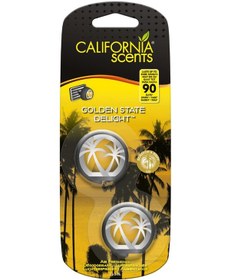 Resim California Scents® Mini Diffuser "GoldenS Delight" Kalorifer Geçme Koku 2'li Set 