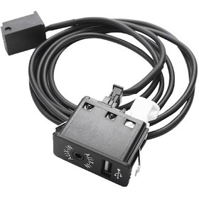 Resim Bmw Mini Cooper E39 İçin Araba Aux Usb Portu 12 Pin Bluetooth Arayüz Anahtarı Paneli Müzik Adaptörü 