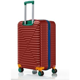 Resim Louisiana Polo Kabin Boy %100 Polikarbon Valiz 4x2 Teker Bordo 1088 Bordo 