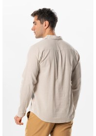 Resim Uzun Kol Poplin Akdeniz Erkek Yazlık Gömlek Taş Tas Taş 