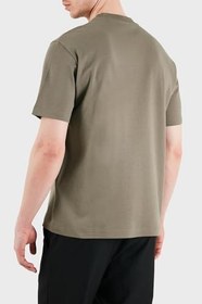 Resim Emporio Armani Logolu Pamuklu Regular Fit Bisiklet Yaka T Shirt Erkek T SHİRT EM005551 AF25183 F6038 
