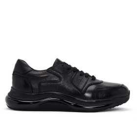 Resim Derimod Erkek Siyah Bağcıklı Deri Casual Sneaker 24sfd6507ft 