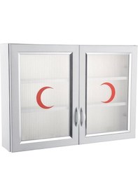 Resim Pvc 2 Kapak Ecza Dolabı Beyaz 
