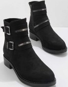 Resim Bambi Siyah Süet Kadin Bot & Bootie K02885020702 Bambi