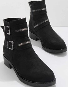 Resim Bambi Siyah Süet Kadin Bot & Bootie K02885020702 