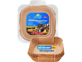Resim Hype Store Papro Airfryer Pişirme Kağıdı, Fritöz Yağlı Kağıdı, Yanmaz Kağıt Xxl Uyumlu 50 Adet (Kare) (1, Kare 