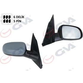 Resim Dış Dikiz Aynası Sağ Corsa C 2001 Elektrikli Isıtmalı Astarlı Konveks 5 Fiş Vm-200ehpr 1428308 1428857 1426530 