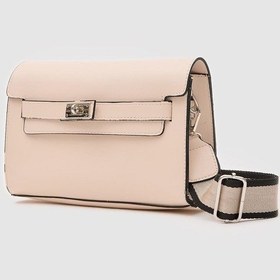 Resim Shule Bags Kelly Kilitli Clutch Bag Krem Krem 