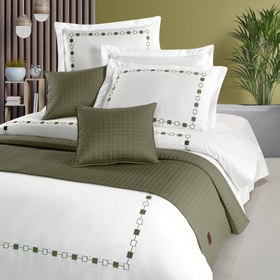 Resim PASIONI - Satin - Elegante - Khaki Double Bed Runner Set 