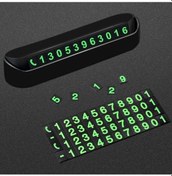Resim Buffer Pratik Fosforlu Telefon Numarası Yamzak İçin Araç İçi Oto Numaratör Numaralık Çok Renkli 
