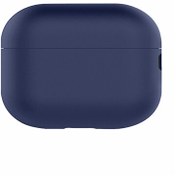 Resim Apple Airpods Pro 2 Kılıf Mat Orj Kancalı Silikon + İp SF20 Lacivert Gpack