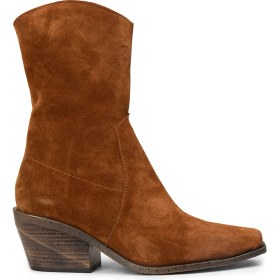 Resim Deery Kadın Hakiki Süet Taba Renk Western Bot - Z1564ZTBAC01 