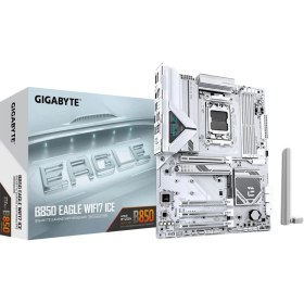Resim Gigabyte B850 Eagle Wıfı7 Ice Am5 Ddr5 8200MHZ (Oc) Atx Gaming (Oyuncu) Anakart 