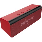 Resim Zealot S31 10W 3D Hıfı Stereo Kablosuz Bluetooth Hoparlör USB Aux Tf Kart Kırmızı (Yurt Dışından) 