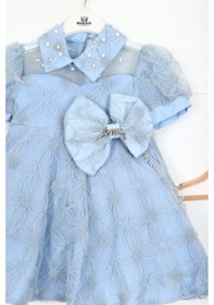 Resim Xo Kids Kız Çocuk Elbise 2-6 Yaş 1713 Mavi 
