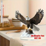 Resim 2D Düz, 2D Düz Bohemian Kartal Akrilik Masaüstü Dekor - Detaylı Tüy Dokusu Tasarımı, Pil Gerekmez, Ev & Ofis Estetik Sanatı, Sevgililer Günü Hediye Fikri, Şık Süsleme, Özenli İşçilik, 2D Düz 