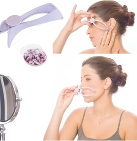 Resim CNGZSHOP Yüz Tüyü Kaş Bıyık Yanak El Kol Kıl Ağda Yüz Cilt Ipli Tüy Alma Epilasyon Aleti 