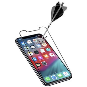 Resim Cellularline iPhone Xs Max Ekran Koruyucu Siyah 