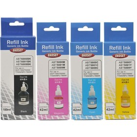 Resim ekoset Brother Uyumlu Mürekkep Tanklı Yazıcılar İçin 4 Renk 