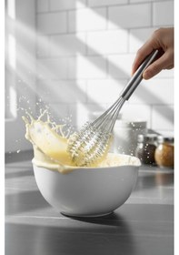 Resim Mien Metal Çırpıcı Seti Pasta Kek Çırpma Teli Tırtıklı Model Metal 