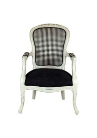 Resim Hanelmobilya Hanel Mobilya Diana Berjer Ahşap Tekli Koltuk Siyah Kazayağı 