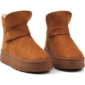 Resim Kadın Taba Günlük Kalın Taban Bot - İçi Kürklü Platform Streç Model Taba 