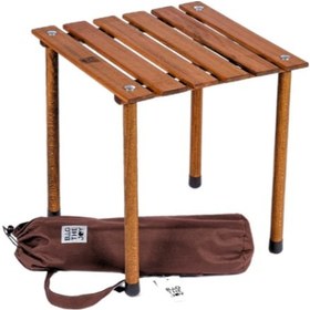 Resim Bag The Joy 40 x 40 x 40 CM Ahşap Katlanır Kamp Masası - Kahverengi 
