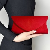 Resim Elegant Black Velvet Heart Clutch Evening Bag, Çıkarılabilir Askılı - Düğünler, Partiler ve Sevgililer Günü Tarihleri için Mükemmel, Düğün Aksesuarı | Romantik Akşam Çantası | Yumuşak Polyester Linin 