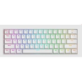 Resim REDRAGON K530W-RGB-PRO RGB BROWN SWITCH KABLOSUZ MEKANİK Q GAMİNG KLAVYE BEYAZ 