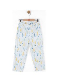 Resim Nk Kids 58560 Kız Çocuk Ekru-mavi Sharp Pantolon Ekru - Mavi 