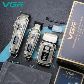 Resim Vgr Yeni V-642 Profesyonel Saç Sakal Ense +Sıfır Yanak Düzeltici Elektrikli Tıraş Makinesi Seti 