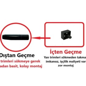 Resim Opel Corsa C Bagaj Pandizot Klipsi 2 Adet Dıştan Kolay Montaj 