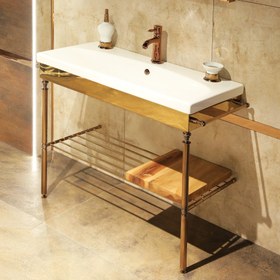 Resim Restel Porselen Lavabo 5656 - PVD Gold 
