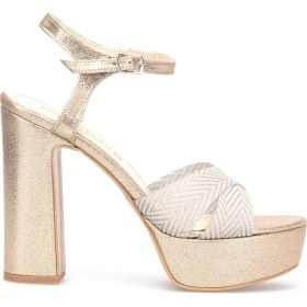 Resim Elit PM08 K2057 Kadın Platform Ayakkabı Altın 