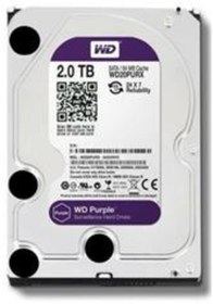 Resim Western Wd 2Tb Purple 3.5" 5400 Rpm Sata 3 Wd23purz Güvenlik Hdd 7-24 Harddisk 
