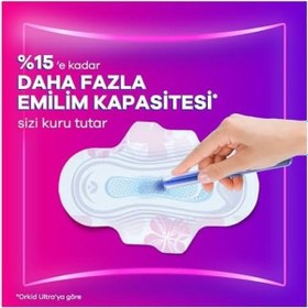 Resim Orkid Platinum Hijyenik Ped Uzun Boy 3 Süper Ekonomik Paket 16 Adet Ped 
