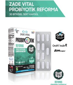 Resim Zade Vital Probiyotik Reforma Takviye Edici Gıda 30 Bitkisel Kapsül 