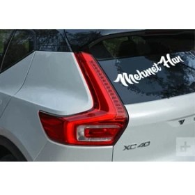 Resim New Jargon Kişiye Özel Seçenek Altarnatifli İsim Sticker Etiket Çıkartma - 25 cm 