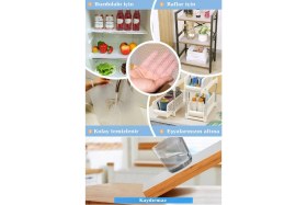 Resim Alvo Store 45CMX3METRE Kalın Çekmece ve Dolap Içi Raf Örtüsü Kaydırmaz Eva Raf Organizer 