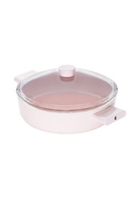 Resim Emsan Swiss Crystal Karnıyarık Tenceresi Pembe 22 CM 