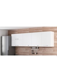 Resim Minar 260 Cm Mutfak Dolabı Beyaz 260-B1-Üst Modül Beyaz 