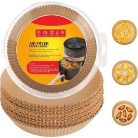 Resim 100 Parça Airfryer Kağıdı Tek Kullanımlık Temiz Pişirme Kağıdı 