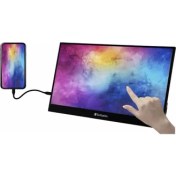 Resim Verbatim 17.3" Full HD 1080p Freesync 6ms Taşınabilir Dokunmatik Monitör (PMT-17) 
