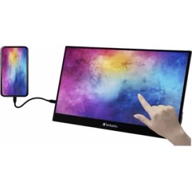 Resim Verbatim 17.3" Full HD 1080p Freesync 6ms Taşınabilir Dokunmatik Monitör (PMT-17) 